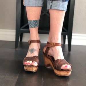 Freebird Platform Ankle Strap Sandal